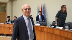 El fiscal superior de Galicia, Fernando Suanzes, este mi�rcoles en el Parlamento gallego