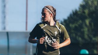 La jugadora de As Celtas Sporting Paula Fern�ndez Prieto.