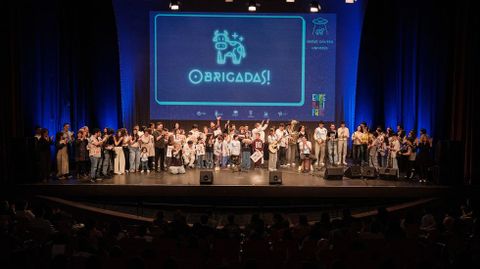 Foto de familia ao remata da gala de entrega de galard�ns 