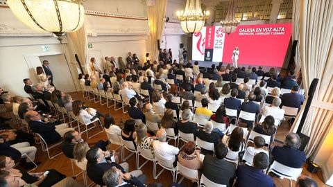 Marian Mourio, Presidenta del Real Club Celta de Vigo durante el acto de celebracin de los 25 aos de lavozdegalicia.es que organiza en Vigo.