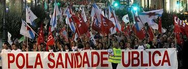 Cuando la cabecera giraba en Urzaiz, la cola de la manifestaci�n estaba en la plaza de Espa�a, ocupando solo un sentido de la Gran V�a.