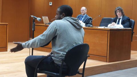 Julio C�sar Angulo Renter�a, Bembe, de 30 a�os, en su declaraci�n en la Audiencia Provincial de A Coru�a en junio del 2025.