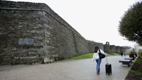 Muralla de Lugo,  en el conocido como Reducto de Mara Cristina, zona donde hubo un castillo