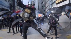 Protestas en contra del Gobierno en el ciudad china de Hong Kong