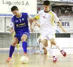Chus, en el �ltimo derbi disputado ante el Azkar en Lugo. 