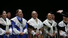 O coro Cntigas da Terra, durante unha das sas galas no Teatro Rosala de Castro de A Corua