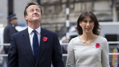David Cameron y su mujer