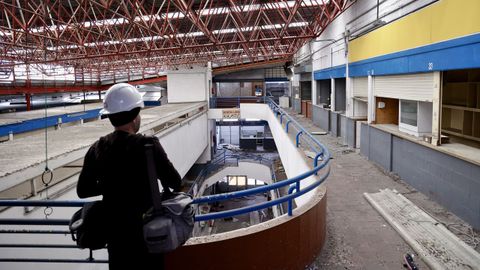 Estado actual del antiguo mercado de Santa Luc�a, en A Falperra