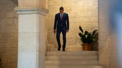 Pedro S�nchez el pasado 29 de julio, tras despachar con el rey en Palma de Mallorca.