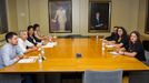 Los equipos negociadores de Concha Andreu (PSOE) y Raquel Romero (UP) se reunieron este lunes durante varias horas en el Parlamento regional