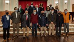 Los homenajeados este jueves en el C�rculo das Artes de Lugo. 
