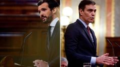 Pablo Casado y Pedro Snchez, en el ltimo pleno celebrado en el Congreso