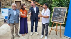 Fern�ndez, Lamela, Merelles y Prada, en la presentaci�n del Entre Covas en Seadur.