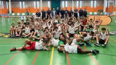 Clausura del campus de baloncesto organizado por el Basketdeza junto al COB de Ourense en el 2025.