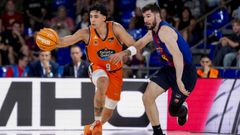 Caio Pacheco en el partido contra el Bar�a.