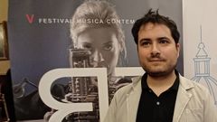 Hugo G�mez-Chao Porta, compositor y director del festival RESIS de m�sica contempor�nea de A Coru�a