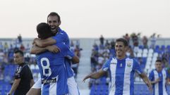 Los jugadores del Legan�s festejan un gol en pretemporada