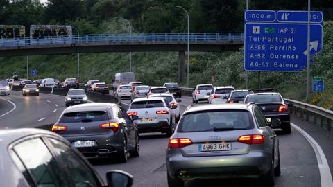 La AP-9 en direcci�n Vigo.