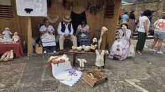 Puesto artesanal simulando como eran antiguamente