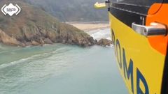 Rescate en la playa de Xilo.
