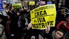 Manifestaci�n de peluqueros
