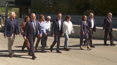 Presentadores hist�ricos de RTVE en el Telediario especial por el 70 aniversario de la cadena.