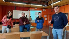 Cuatro de los participantes en la sesi�n informativa sobre oportunidades laborales en Alemania