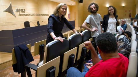 Los refugiados, a su llegada a Madrid