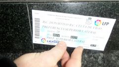 Venta de entradas de f�tbol para el derbi gallego