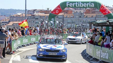 La Vuelta a Espaa volver hoy a atravesar el Ponte da Barca de Pontevedra 