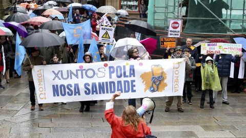 Manifestaci&oacute;n sanidad que estar&aacute; encabezada por el lema &laquo;Pola nosa Sanidade&raquo;