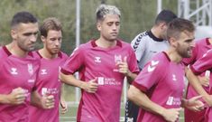 Alberto Rubio, en un entrenamiento a principio de temporada