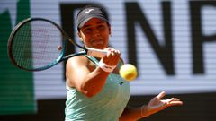 Bouzas, durante su partido con Sabalenka