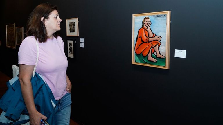 Imagen de archivo de una exposici�n sobre Luis Seoane