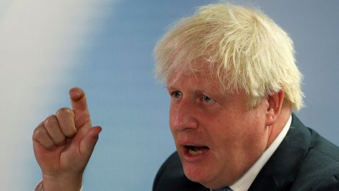 El primer ministro brit�nico dimisionario, Boris Johnson