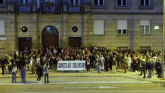 Manifestacin de los trabajadores del Concello de Ourense.