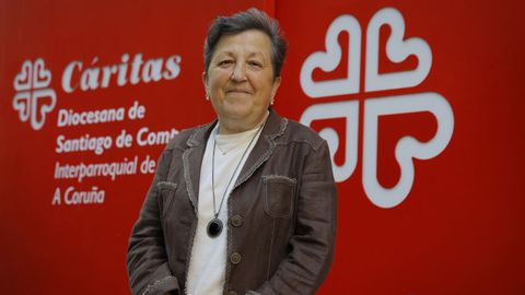 La exconselleira de Sanidade Pilar Farjas, actual directora de C�ritas Diocesana de Santiago