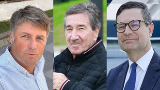 Candidatos a la presidencia de la Federaci�n Galega de Tenis. De izquierda a derecha:�Eduardo Gim�nez Cencillo,�Fernando Rey Tapias y�Juan Jos� V�zquez-Portome�e Seijas.