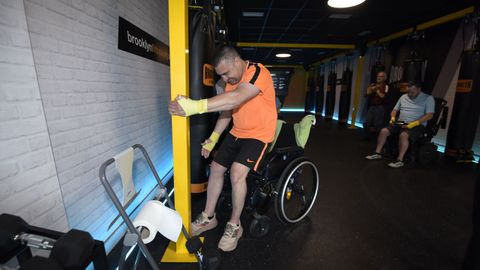 Usuarios de Amizade en la clases de fitboxing de los martes