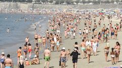 Playa de Silgar, Sanxenxo, este agosto