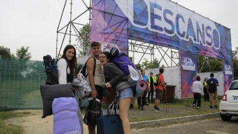 Imagen de archivo de la zona de descanso de O Son do Camio, elegida por algunos asistentes al festival para dormir las tres noches.