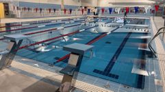 Instalaciones de la piscina municipal de A Pinguela, tras su �ltima remodelaci�n