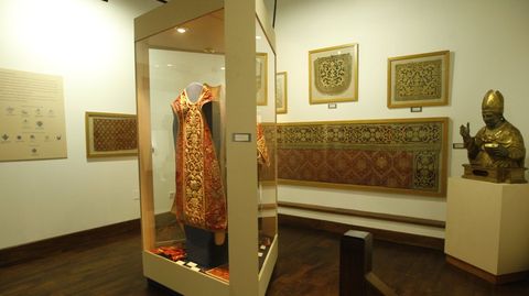 Interior del museo de arte sacro de Monforte, que se encuentra en el edificio del convento de las Clarisas