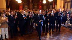El presidente de la Xunta, Alfonso Rueda, durante los actos en Buenos Aires