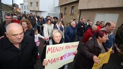 Manifestaci�n en Corrubedo para exigir mejoras en la atenci�n sanitaria