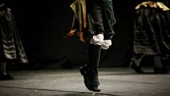 Uno de los participantes en el concurso de baile de Xacarandaina
