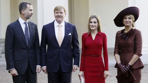 Con los reyes de Holanda