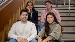 De izquierda a derecha, Gonzalo, Ana, Carmen y Adri�n, todos ellos graduados y opositores.