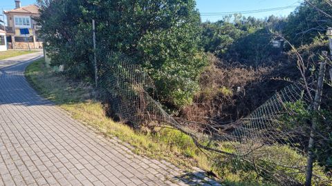 En la zona de O Cantio se registraron desprendimientos, cedi lavalla metlica de proteccin y el dao ya se percibe en las baldosas del paseo