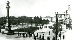 El obelisco y los Cantones, en 1922
